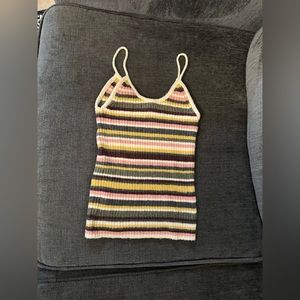 American Eagle Striped Sweater Tank Size XS